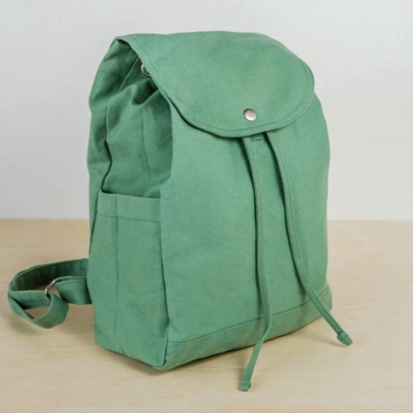 Palm + Perkins Bags Palm Perkins Canvas Sage Green Backpack New